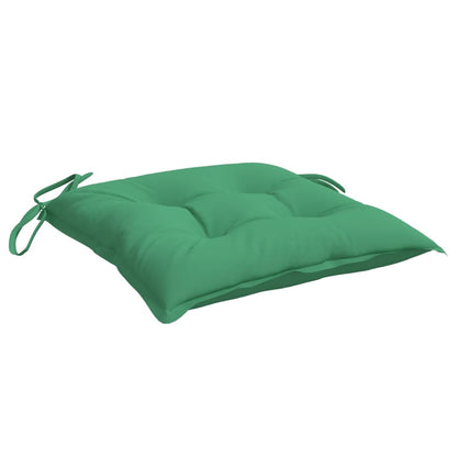 Almofadões de cadeira 4 pcs 40x40x7 cm tecido oxford verde