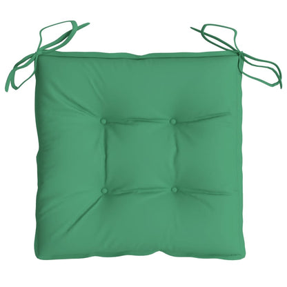 Almofadões de cadeira 4 pcs 40x40x7 cm tecido oxford verde