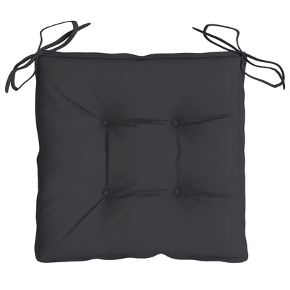 Almofadões de cadeira 6 pcs 50x50x7 cm tecido oxford preto