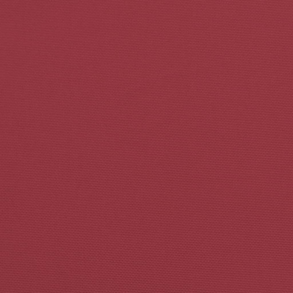 Almofadão p/ banco de jardim 120x50x7 cm tecido vermelho tinto