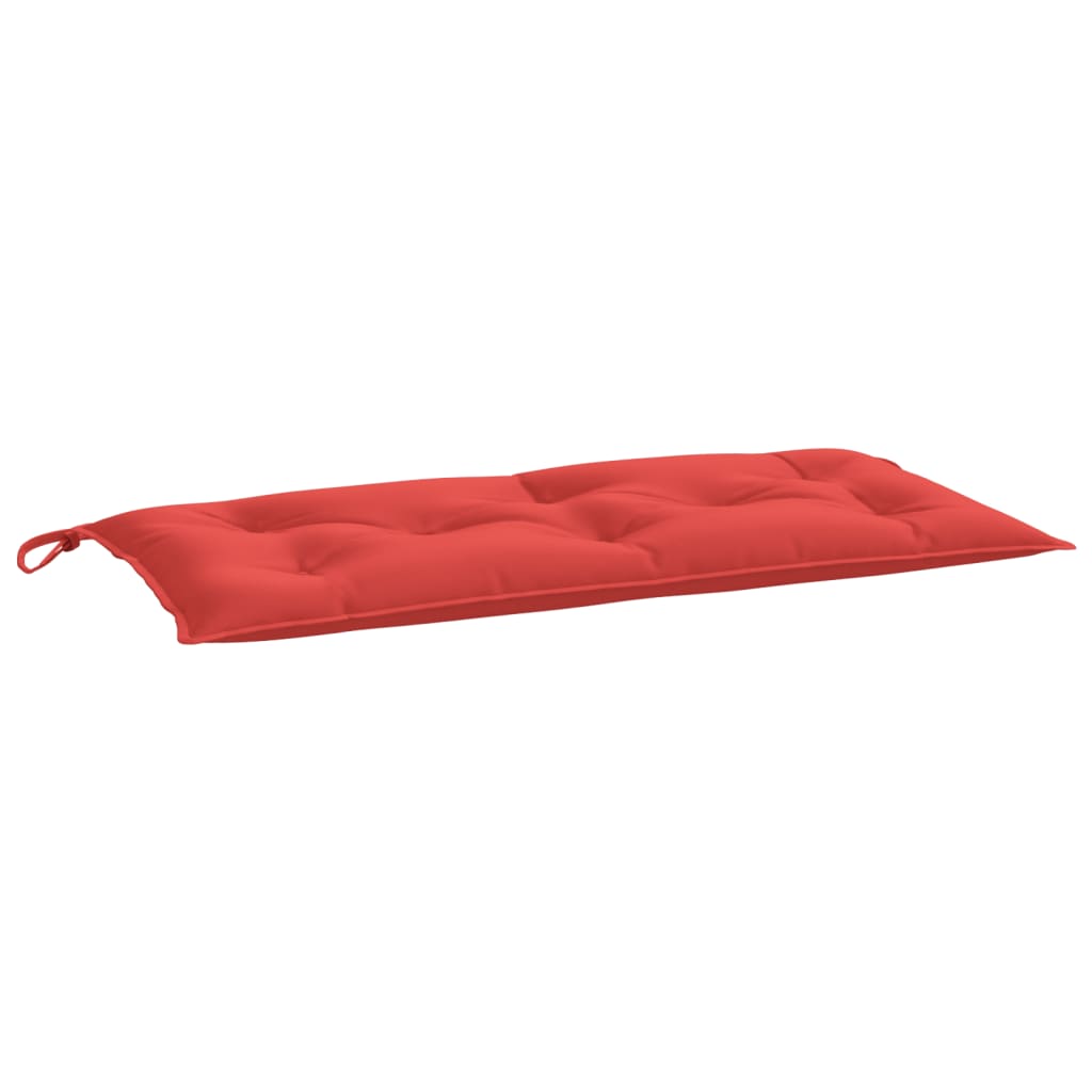 Almofadões banco jardim 2 pcs 100x50x7cm tecido oxford vermelho