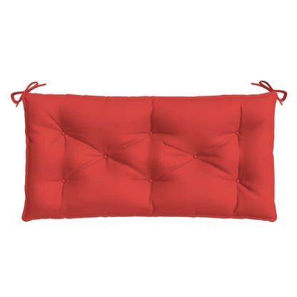 Almofadões banco jardim 2 pcs 100x50x7cm tecido oxford vermelho