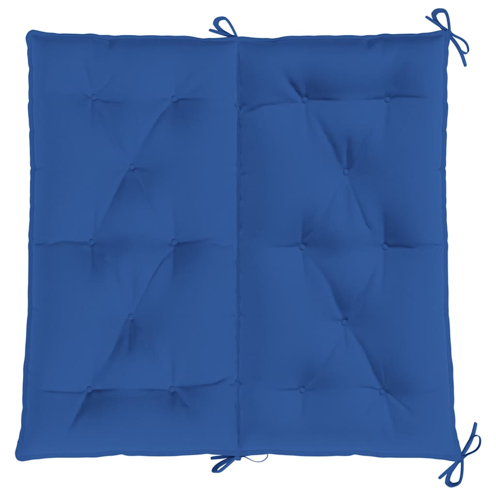 Almofadões banco jardim 2 pcs 100x50x7cm tecido oxford azul