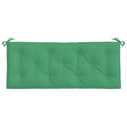 Almofadões banco jardim 2 pcs 120x50x7cm tecido oxford verde