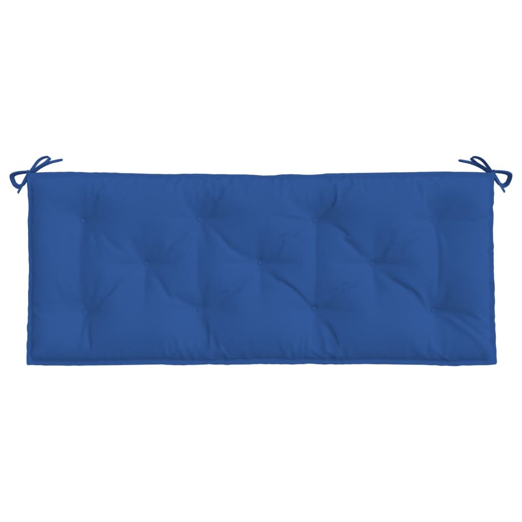 Almofadões banco jardim 2 pcs 120x50x7cm tecido oxford azul