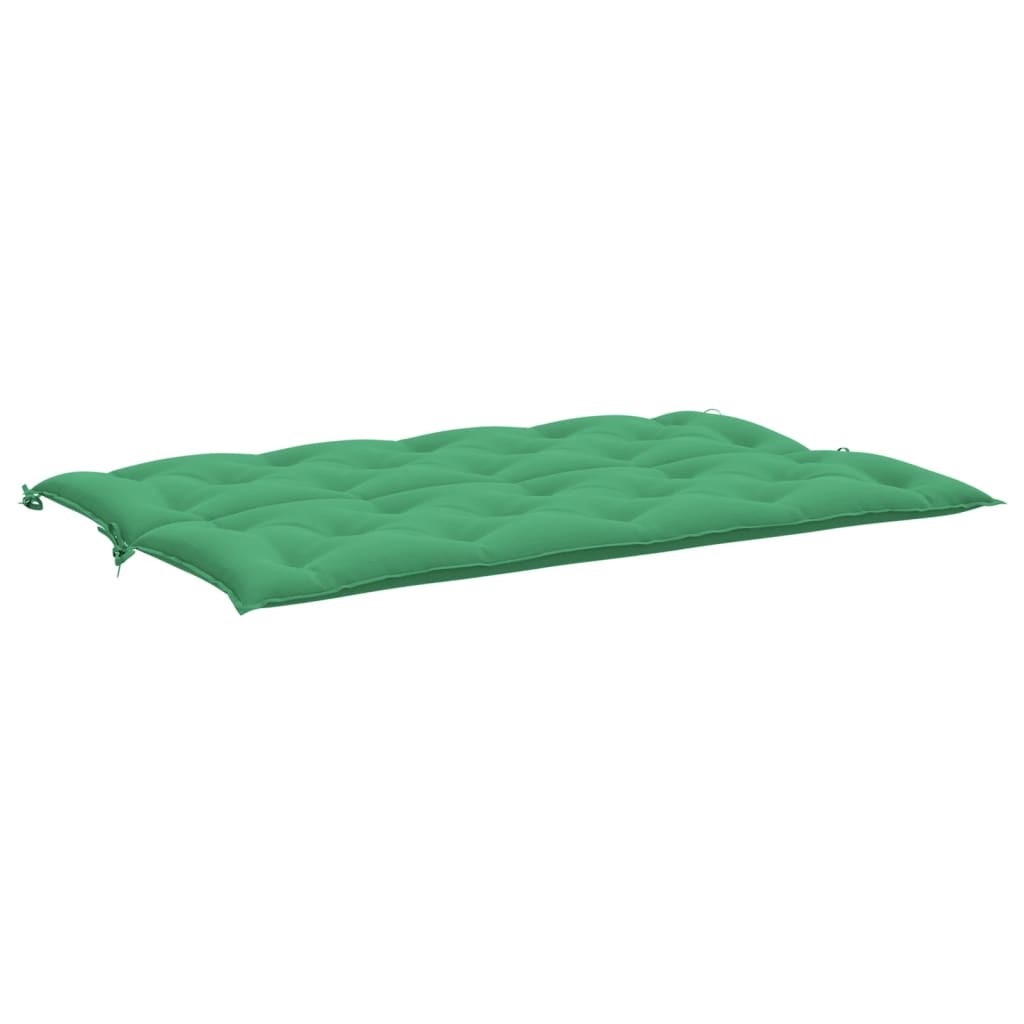 Almofadões banco jardim 2 pcs 150x50x7cm tecido oxford verde