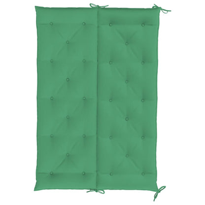 Almofadões banco jardim 2 pcs 150x50x7cm tecido oxford verde