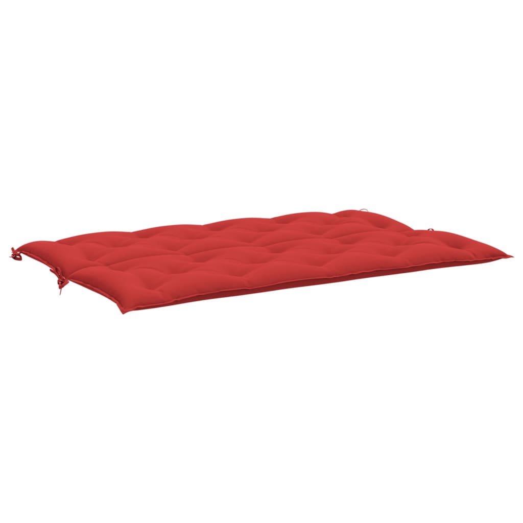 Almofadões banco jardim 2 pcs 150x50x7cm tecido oxford vermelho