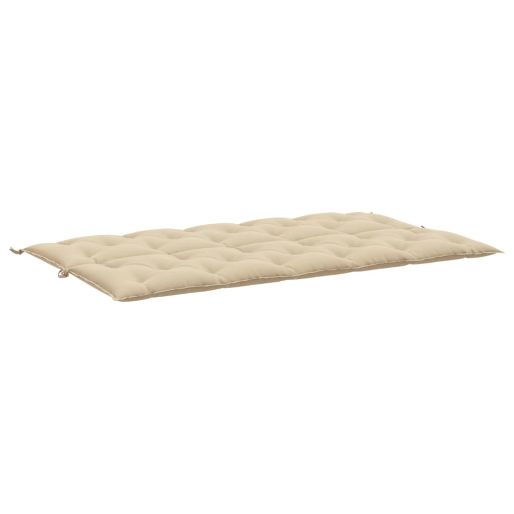 Almofadões banco jardim 2 pcs 180x50x7cm tecido oxford bege