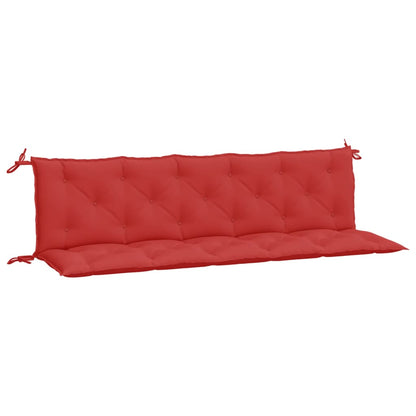 Almofadões banco jardim 2 pcs 180x50x7cm tecido oxford vermelho