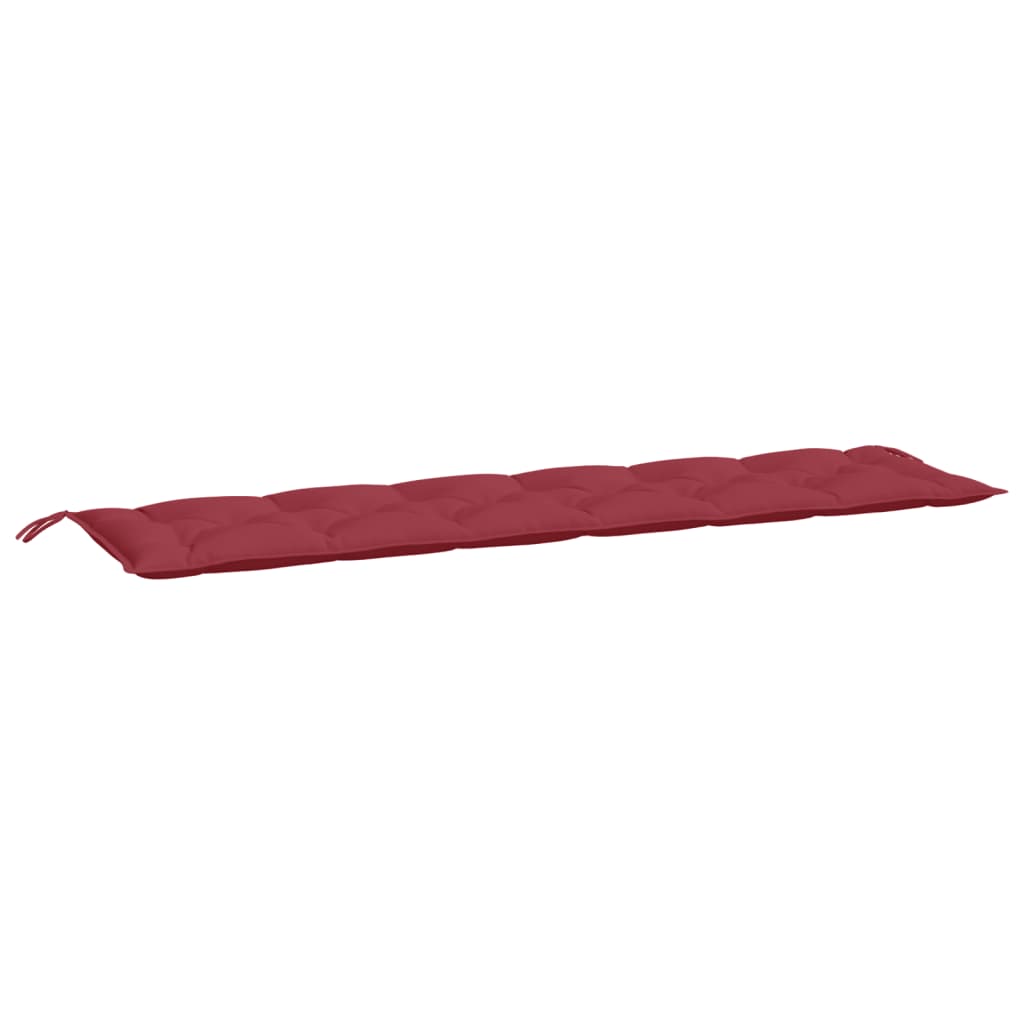 Almofadões banco jardim 2 pcs tecido oxford vermelho tinto