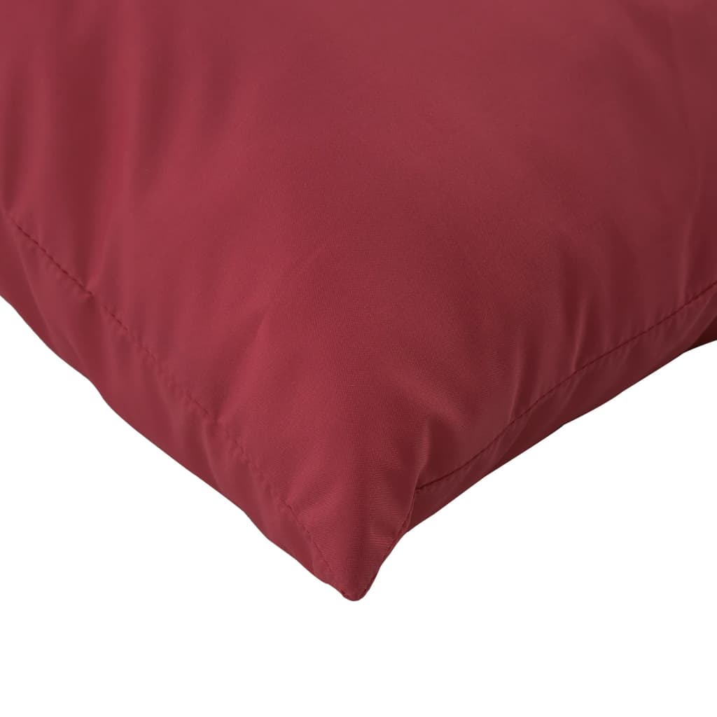 Almofadões p/ móveis paletes 2 pcs tecido oxford vermelho tinto