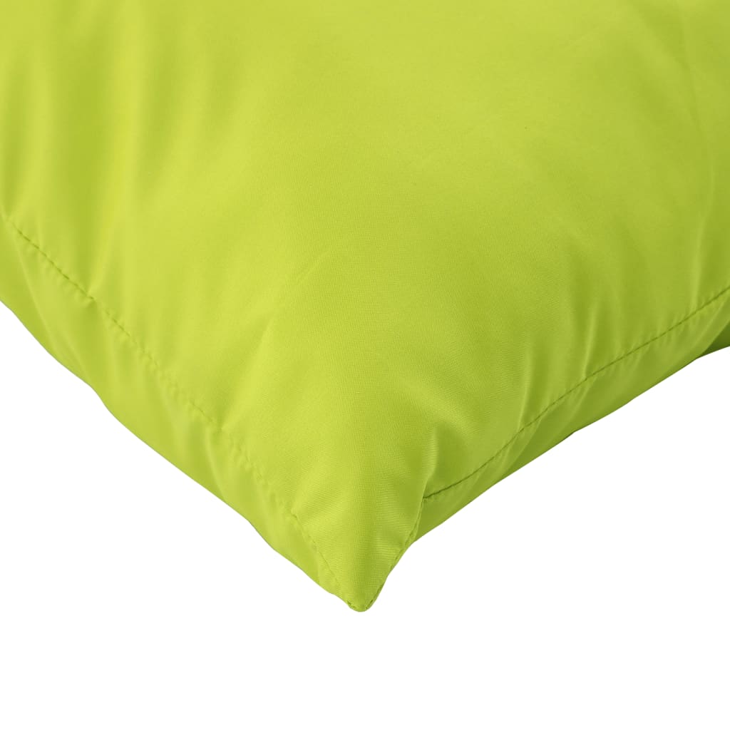 Almofadões p/ móveis paletes 2pcs tecido oxford verde brilhante