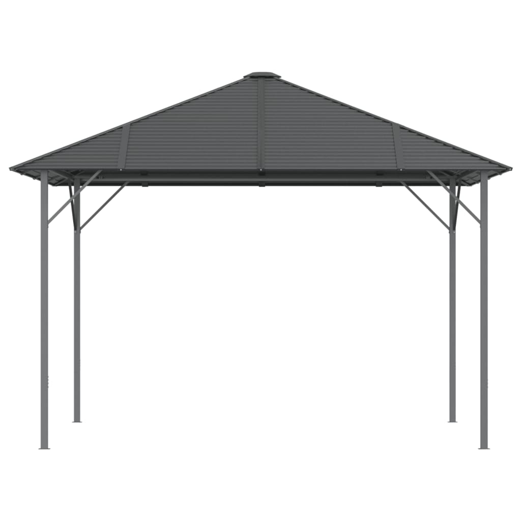 Gazebo com telhado 3x3 m antracite