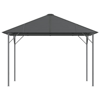 Gazebo com telhado 3x3 m antracite