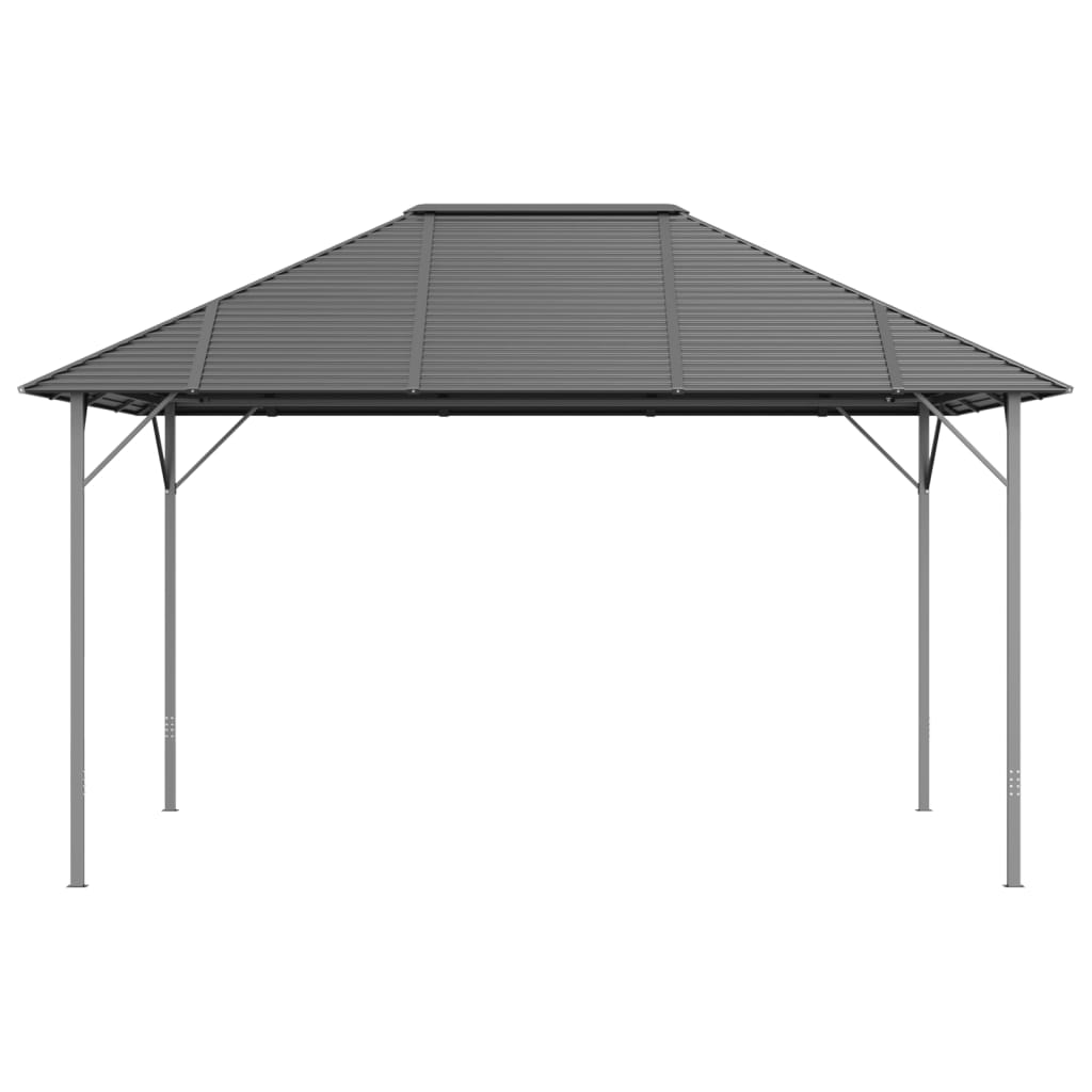 Gazebo com telhado 4x3 m antracite