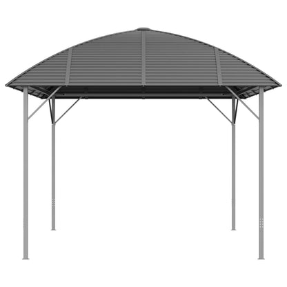 Gazebo com telhado em arco 3x4 m antracite