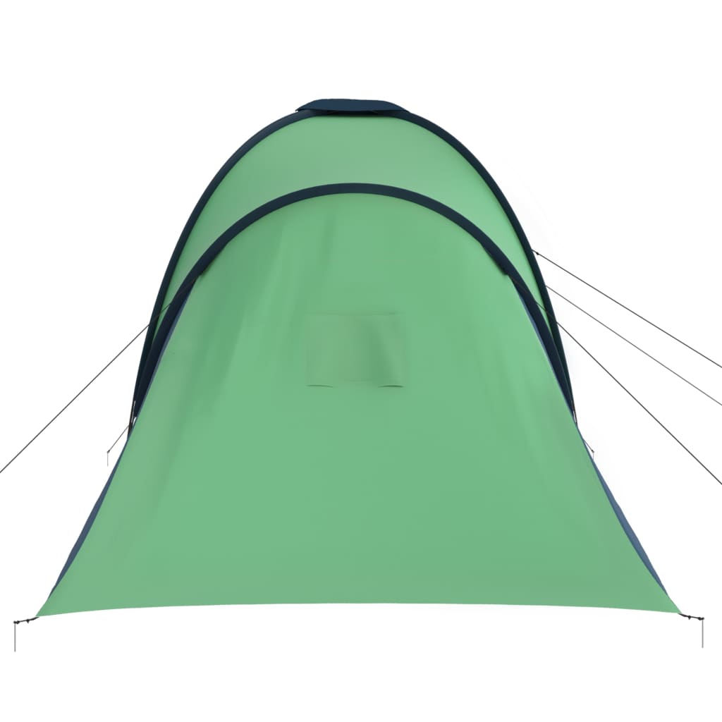 Tenda de campismo para 6 pessoas azul e verde