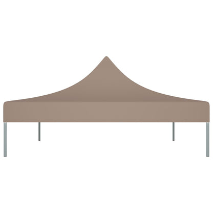 Teto para tenda de festas 4,5x3 m 270 g/m² cinzento-acastanhado