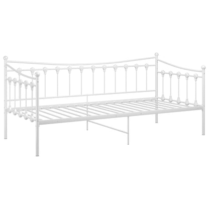 Sofá-cama 90x200 cm metal branco