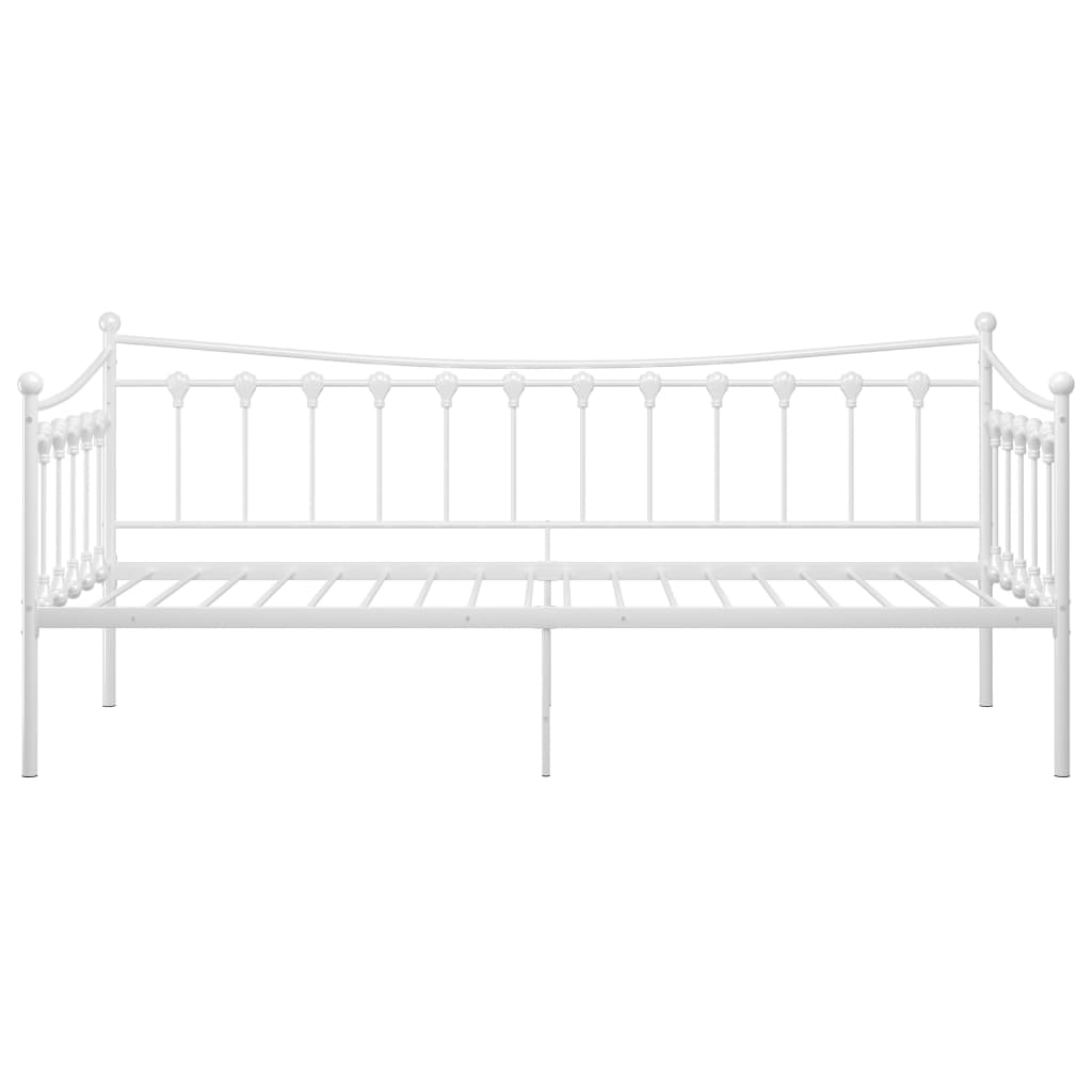 Sofá-cama 90x200 cm metal branco