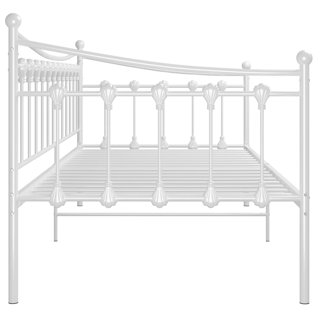 Sofá-cama 90x200 cm metal branco