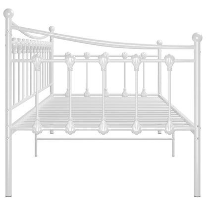 Sofá-cama 90x200 cm metal branco