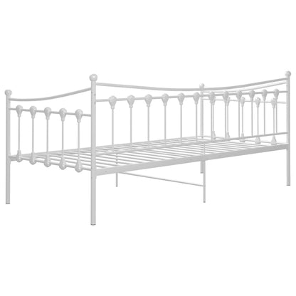 Sofá-cama 90x200 cm metal branco