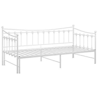 Estrutura sofá-cama de puxar 90x200 cm metal branco