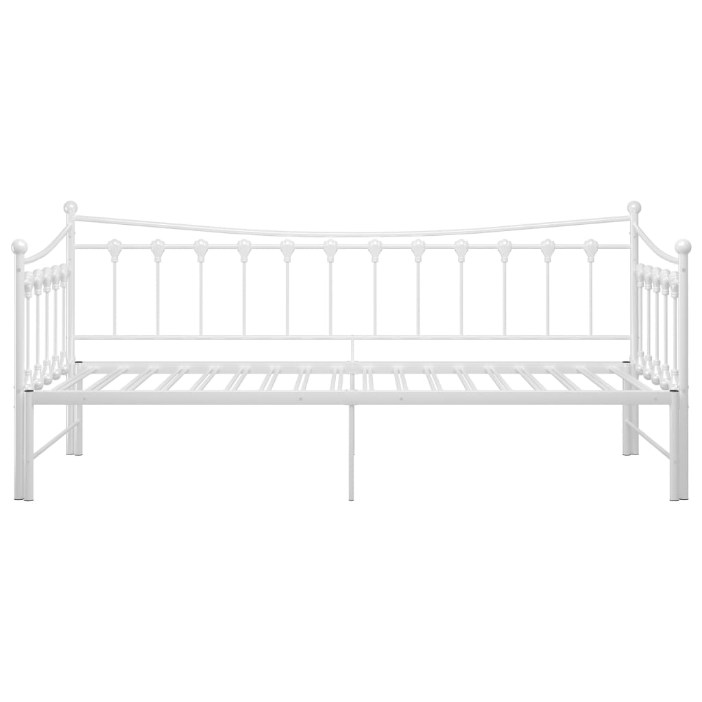 Estrutura sofá-cama de puxar 90x200 cm metal branco