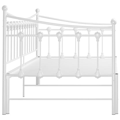 Estrutura sofá-cama de puxar 90x200 cm metal branco