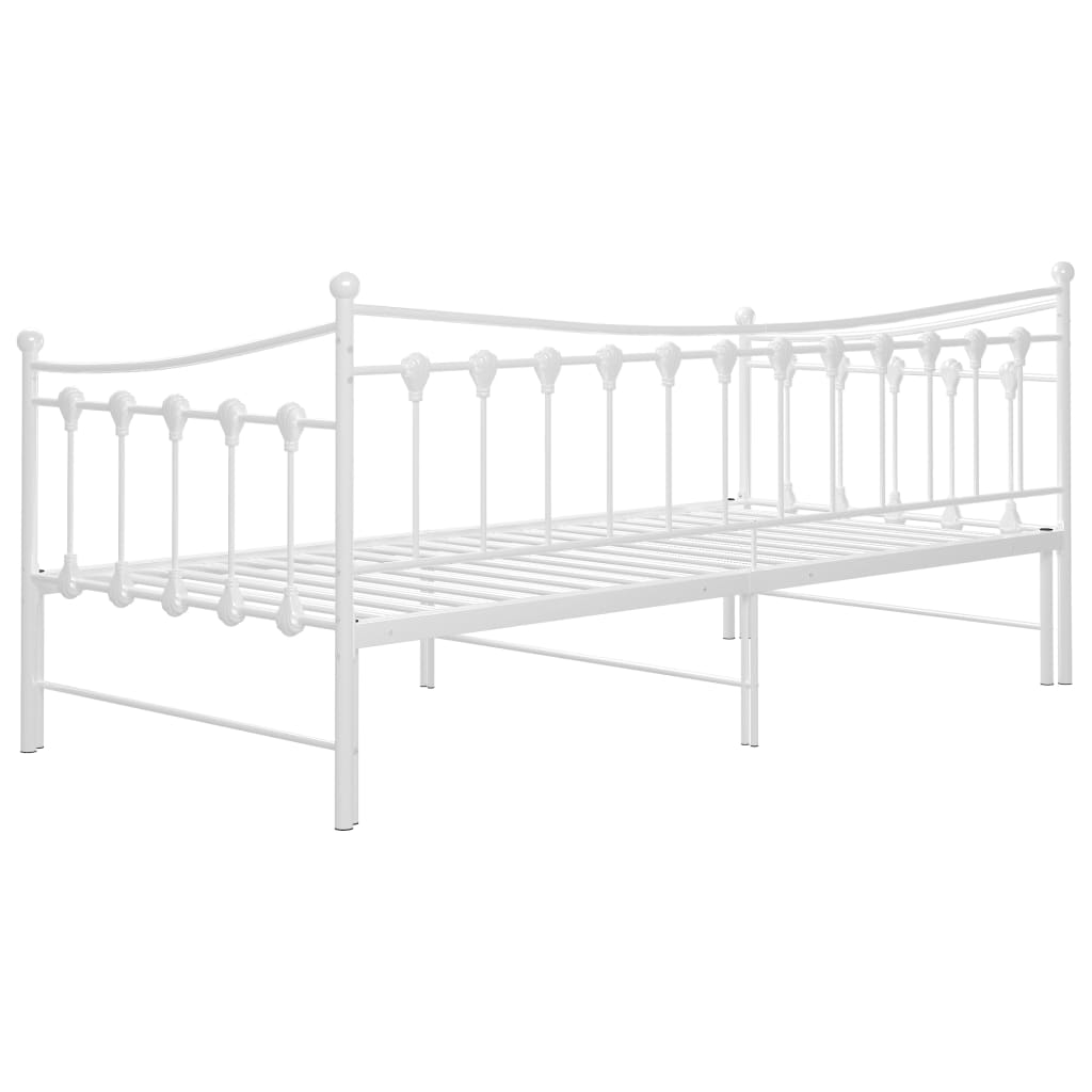 Estrutura sofá-cama de puxar 90x200 cm metal branco