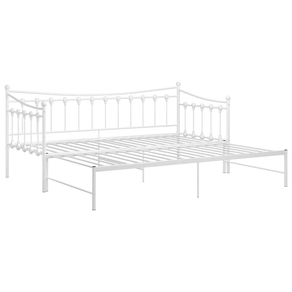 Estrutura sofá-cama de puxar 90x200 cm metal branco