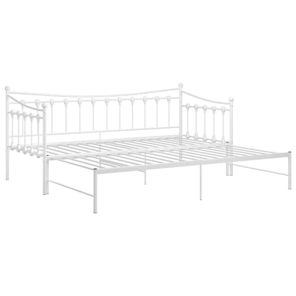 Estrutura sofá-cama de puxar 90x200 cm metal branco