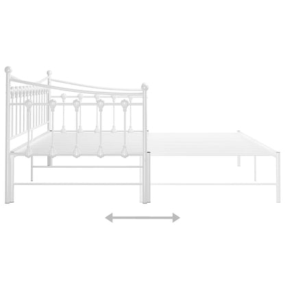 Estrutura sofá-cama de puxar 90x200 cm metal branco