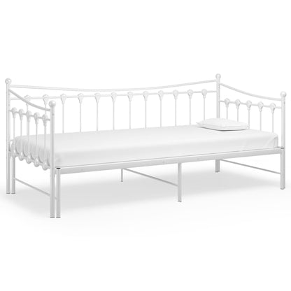 Estrutura sofá-cama de puxar 90x200 cm metal branco