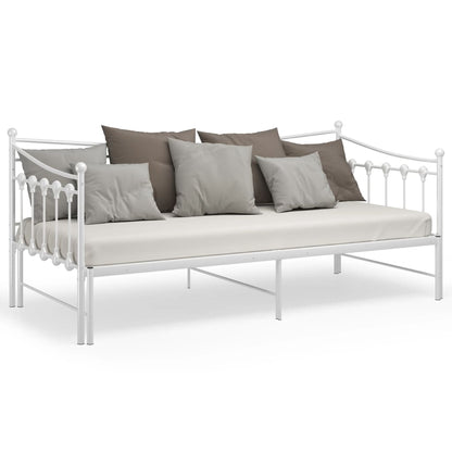 Estrutura sofá-cama de puxar 90x200 cm metal branco