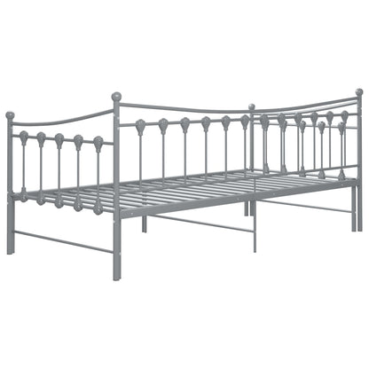 Estrutura sofá-cama de puxar 90x200 cm metal cinzento