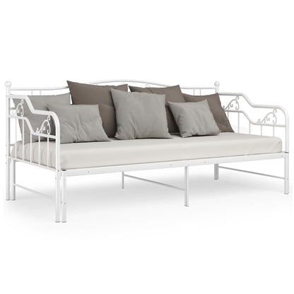 Estrutura sofá-cama de puxar 90x200 cm metal branco