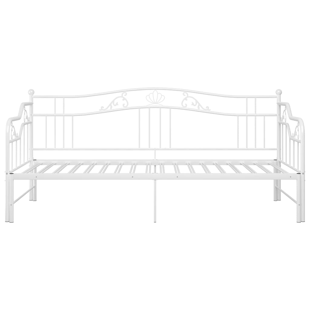 Estrutura sofá-cama de puxar 90x200 cm metal branco