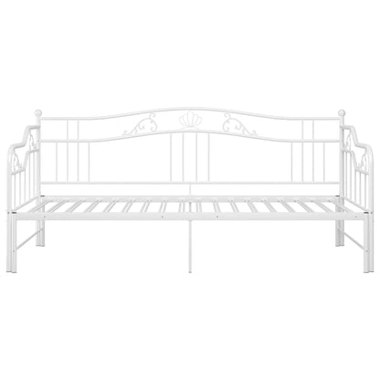 Estrutura sofá-cama de puxar 90x200 cm metal branco