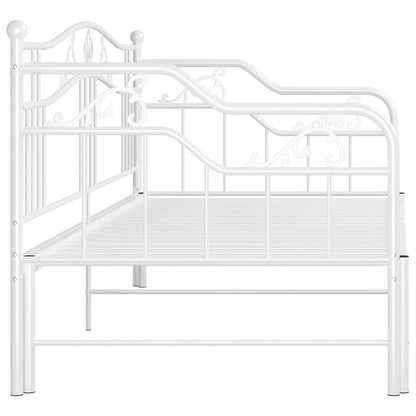 Estrutura sofá-cama de puxar 90x200 cm metal branco