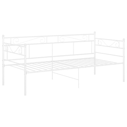 Sofá-cama 90x200 cm metal branco