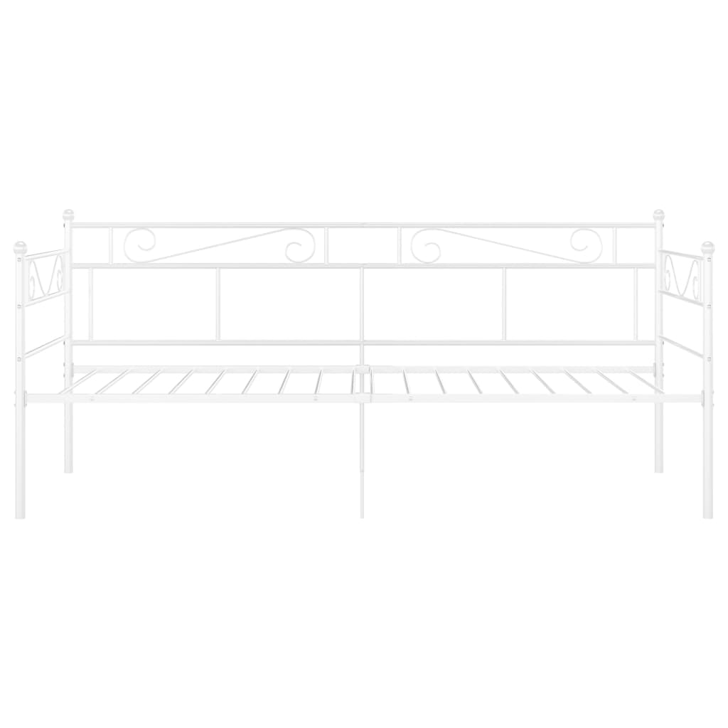 Sofá-cama 90x200 cm metal branco