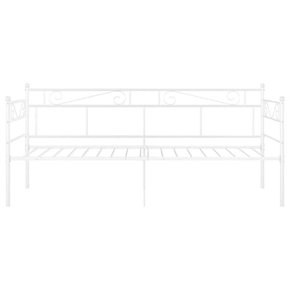 Sofá-cama 90x200 cm metal branco