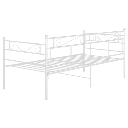 Sofá-cama 90x200 cm metal branco