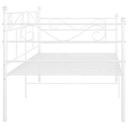 Sofá-cama 90x200 cm metal branco