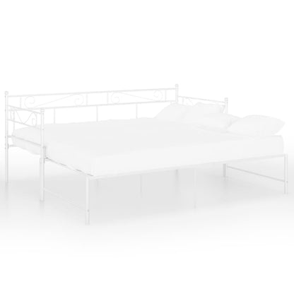 Estrutura sofá-cama de puxar 90x200 cm metal branco