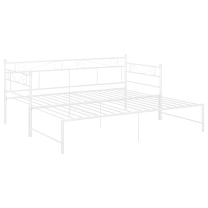 Estrutura sofá-cama de puxar 90x200 cm metal branco