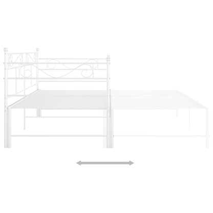 Estrutura sofá-cama de puxar 90x200 cm metal branco